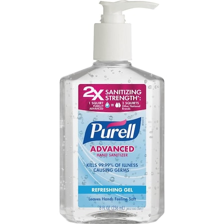 Purell Purell Aloe Scent Gel Advanced Hand Sanitizer 8 oz 3015-12-CMR